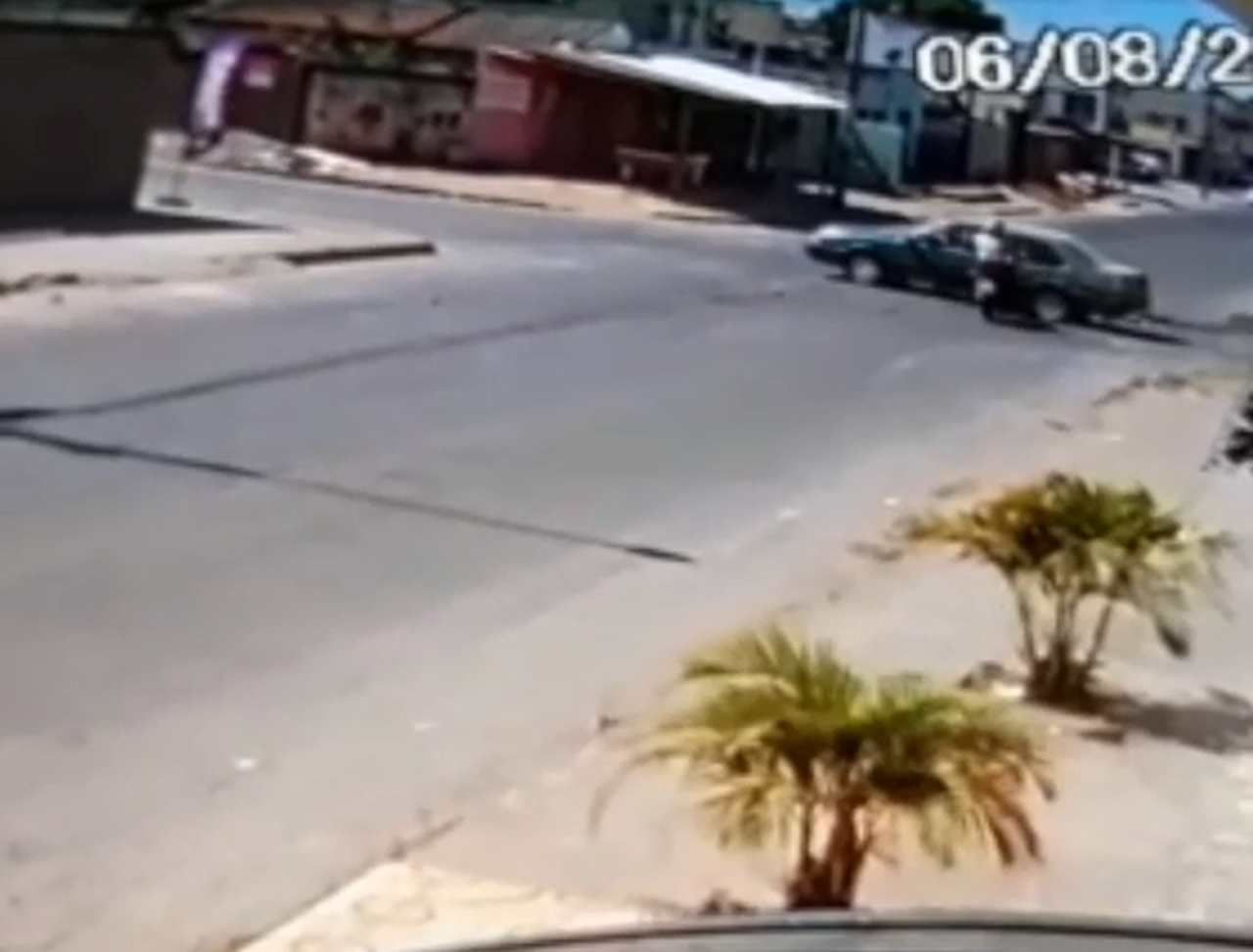 Motociclista acidente Aparecida