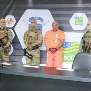 Criminoso foi apresentado pela força-tarefa nesta quinta, 19, após mais de 1 mês de investigação | Foto: Divulgação / PCGO
