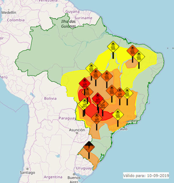Instituto Nacional de Meteorologia (Inmet) emitiu aviso de perigo em Goiás devido à seca | Foto: Reprodução