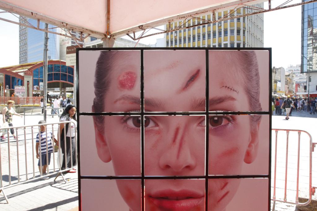 Campanha de Enfrentamento da Violência contra a Mulher em Porto Alegre-RS | Foto: Cristine Rochol