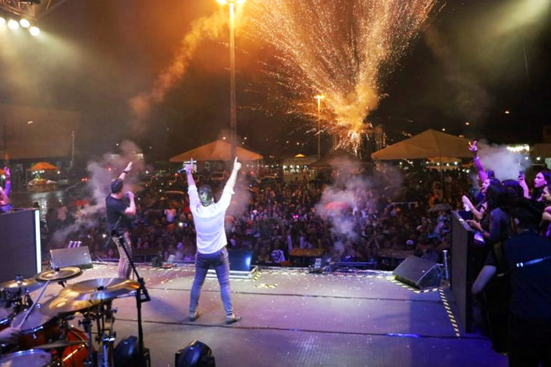 Show da dupla sertaneja João Neto e Frederico marcou comemoração ao aniversário de Goiânia nesta quinta-feira, 24 de outubro