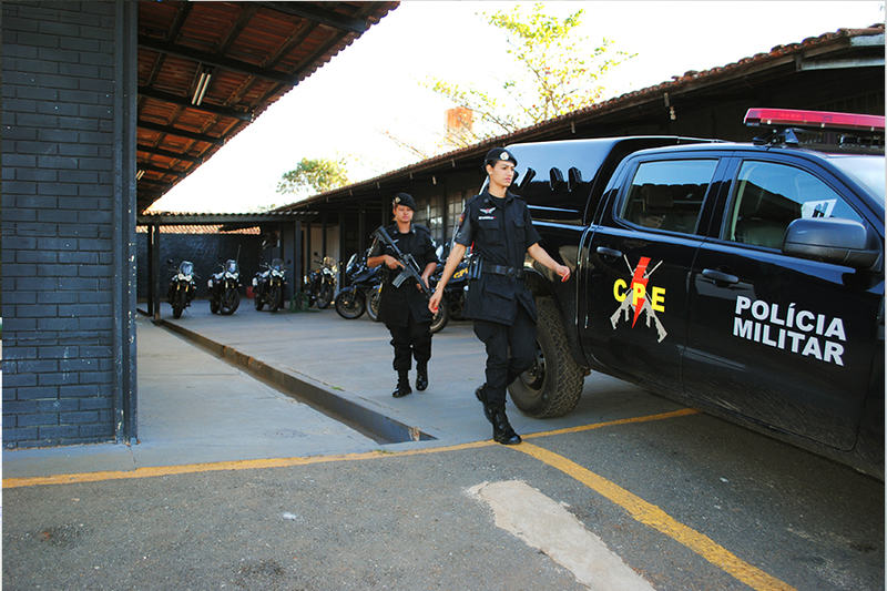 Comando de Policiamento Especializado da 43ª CIPM, em Aparecida | Foto: Folha Z