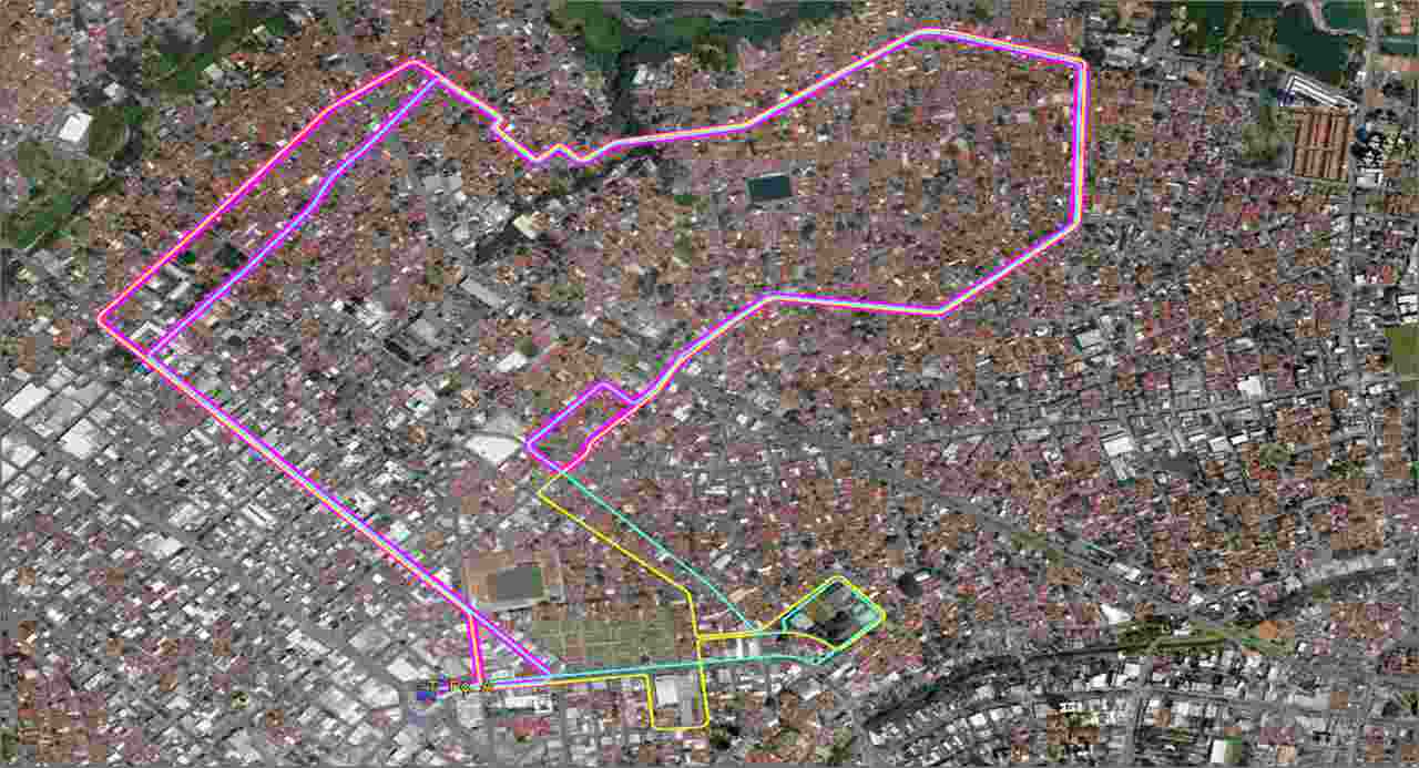 Mapa linha 160 Goiânia