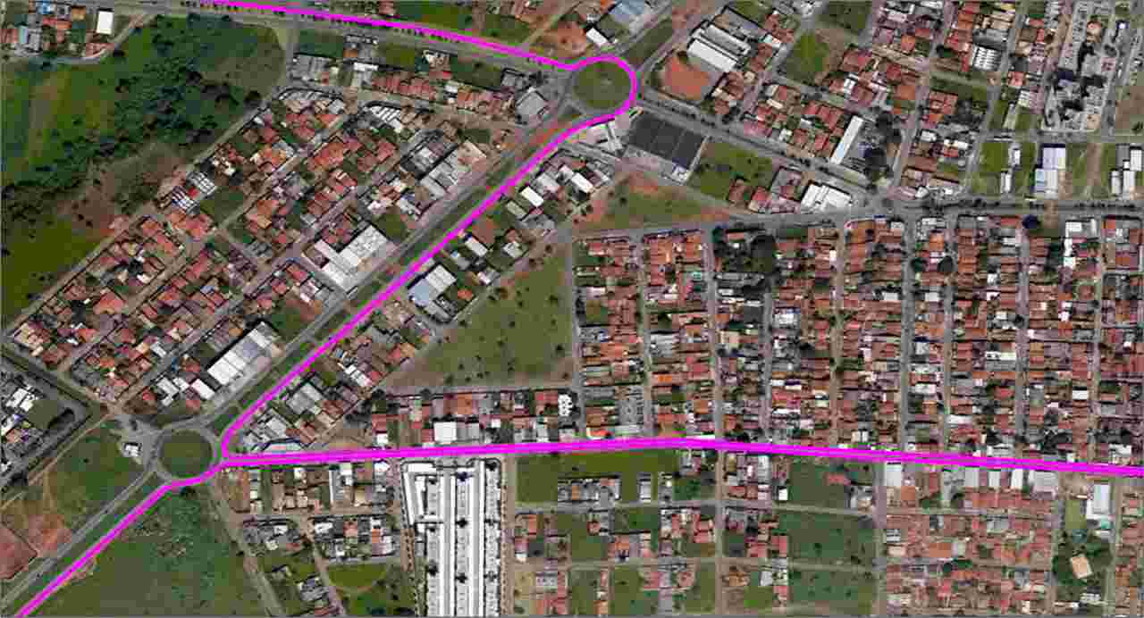 mapa linha 578 Goiânia