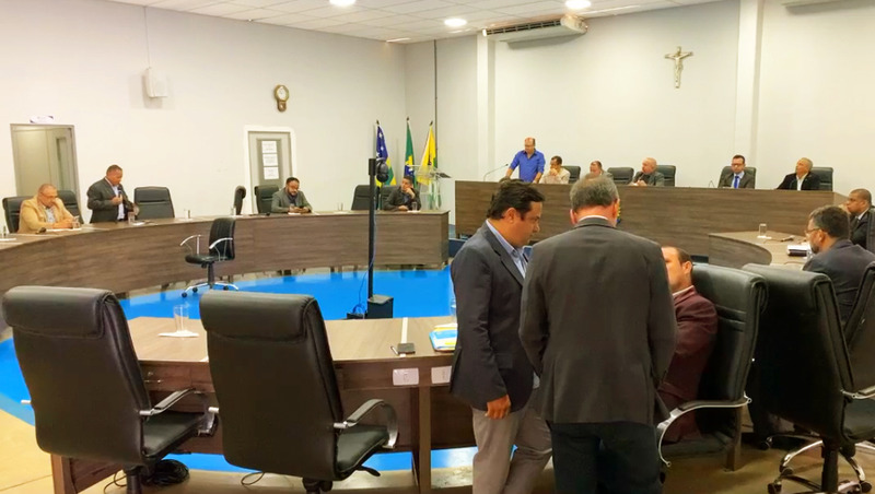 Plenário da Câmara de Aparecida em sessão ordinária desta quarta, 9 | Foto: Reprodução