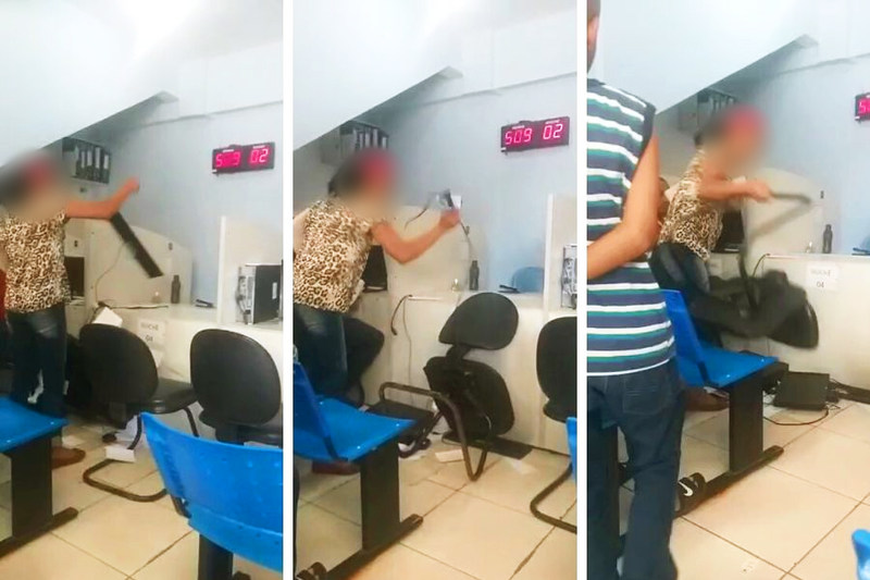 Confusão na Central de Regulação de Aparecida acaba na delegacia | Imagens: Leitor / Folha Z