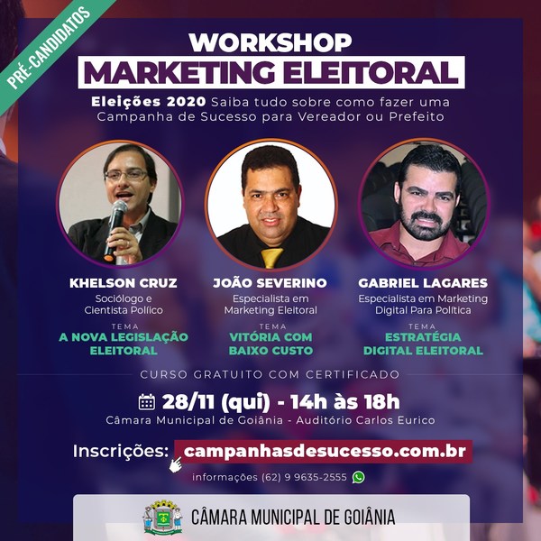 Workshop traça estratégia de campanhas de sucesso em Aparecida e Goiânia | Foto: Divulgação