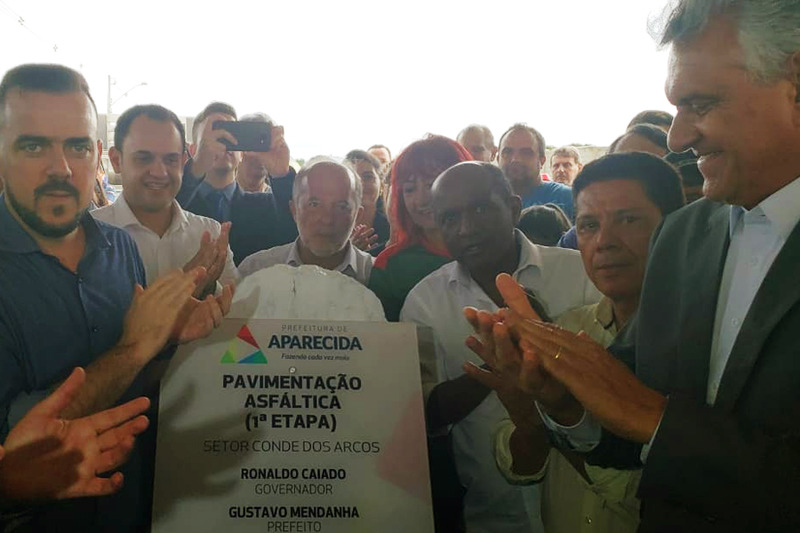 Ronaldo Caiado visita Aparecida e fala sobre problemas da cidade | Foto: Folha Z