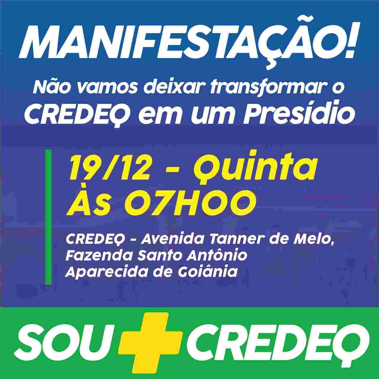 Flyer protesto Credeq