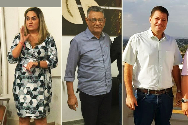 Em mais mudanças, Gustavo Mendanha realoca Naira Andrade, Tarcísio Francisco e Adriano Montovani | Fotos: Reprodução