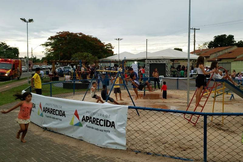 Praça foi inaugurada no setor Parque Rio das Pedras | Foto: Folha Z