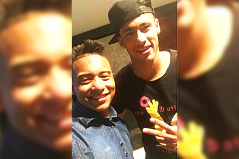 Richard Luca e Neymar | Foto: Arquivo pessoal
