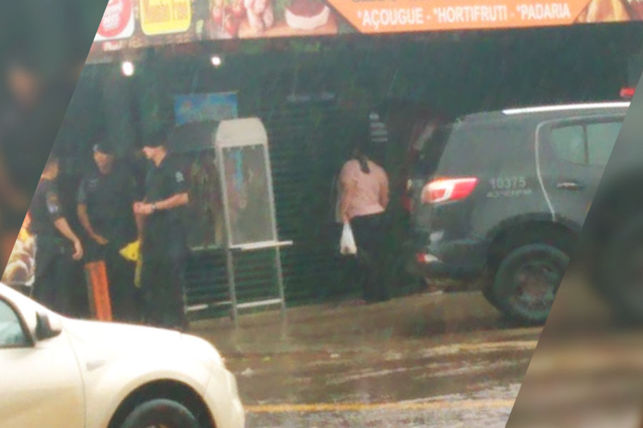 De acordo com a PM, o homem teria atirado contra a equipe, que revidou.