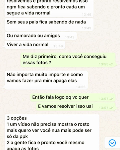 Ameaça de extorsão com fotos íntimas em Goiânia | Foto: Divulgação / PM-GO