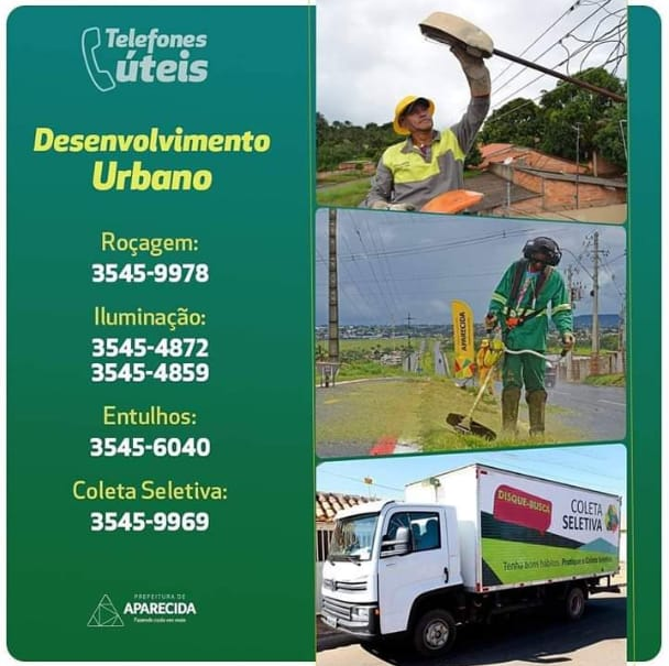 telefones serviços Aparecida