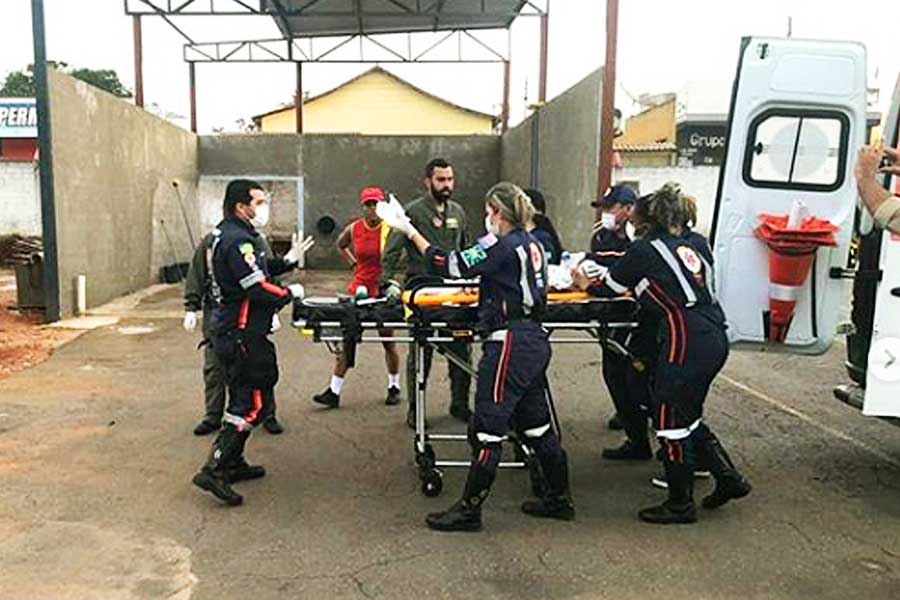 Samu atua em resgate de criança afogada | Foto: Divulgação/CBM-GO
