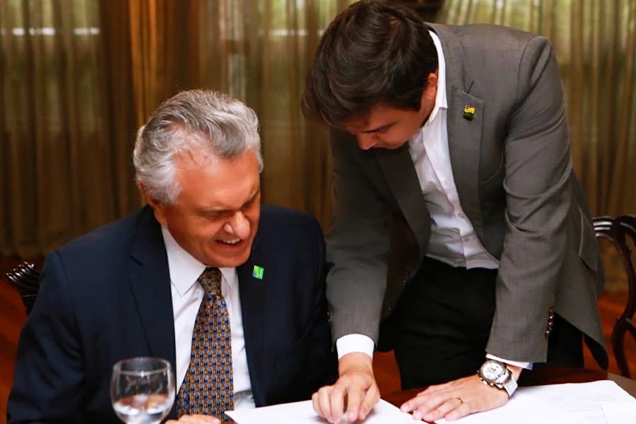 Ronaldo Caiado e Roger Seabra | Foto: Reprodução