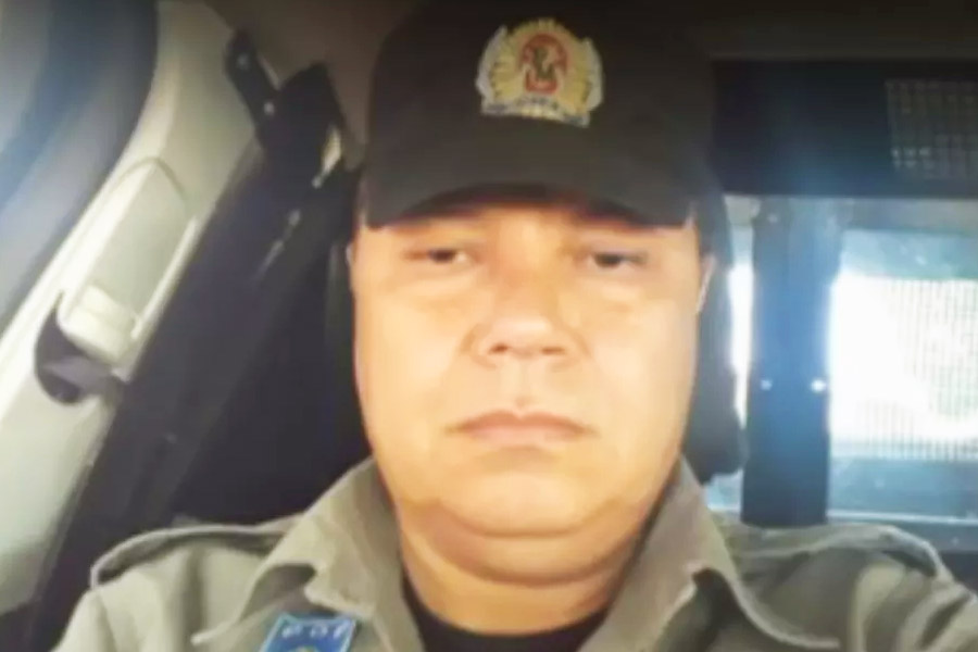 Sargento Almeida morreu no sábado (20), em decorrência de complicações da covid-19 | Foto: Reprodução