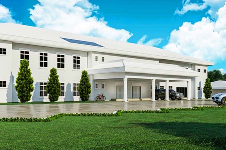 Arquitetura segue estilo da Casa Branca, nos EUA | Foto: Reprodução