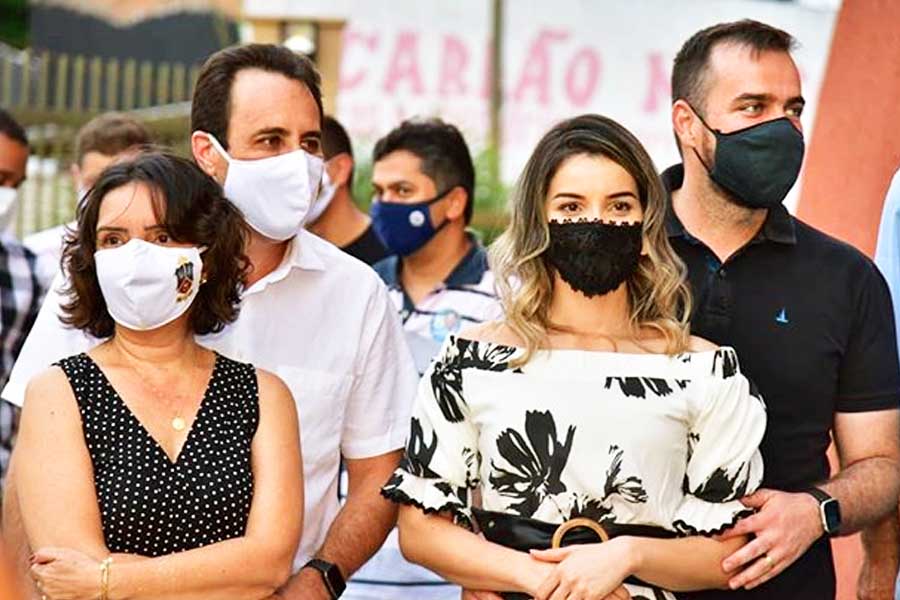 Kassy Ane e o marido, Veter Martins, ao lado de Mayara e Gustavo Mendanha | Foto: Divulgação