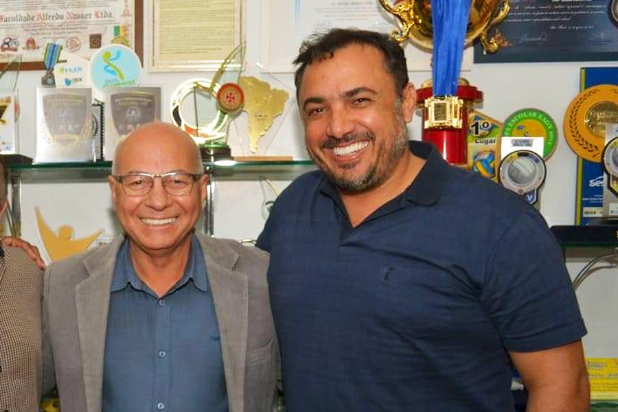 Professor Alcides e André Fortaleza | Foto: Reprodução